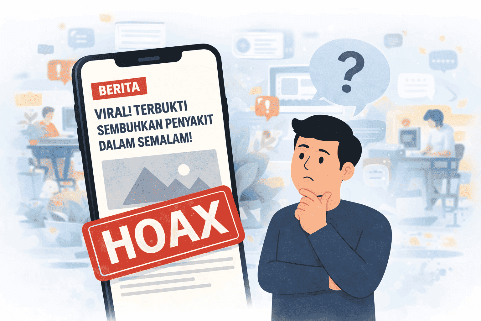 Hati-Hati Sebar Informasi! Hoax Bisa Dijerat Pidana Berlapis